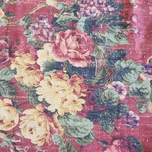 Richloom Upholstery or Drapery Fabric 1.7 Yards Rust Floral